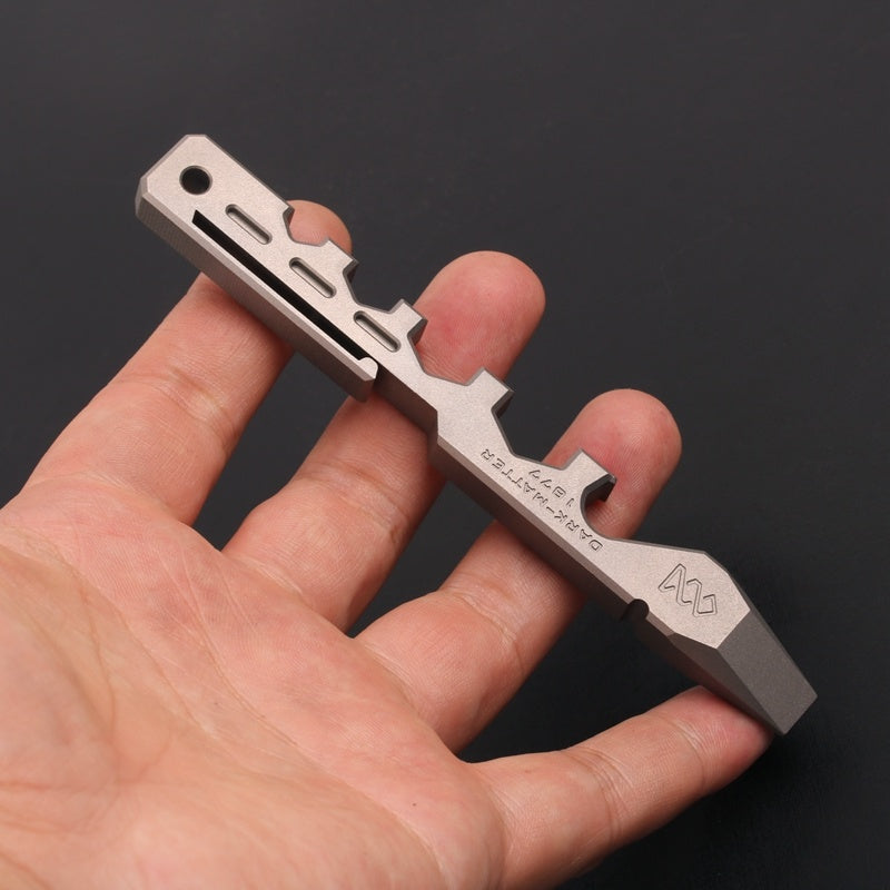 TC4 Titanium Alloy Crowbar EDC Multifunctional Tool TC4 Titanium Alloy Crowbar EDC Multifunctional Tool